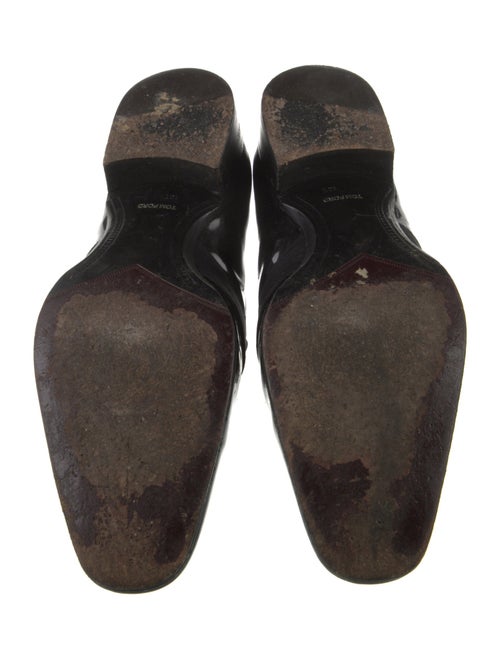 Tom Ford Patent Leather Grosgrain Trim Monk Straps