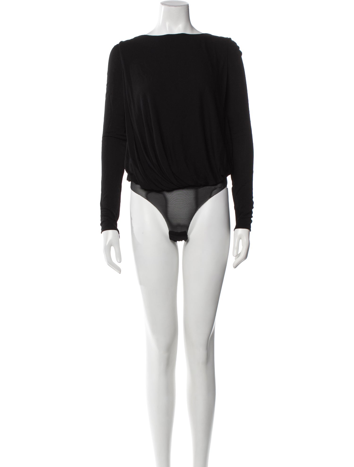 Tom Ford Bateau Neckline Long Sleeve Bodysuit