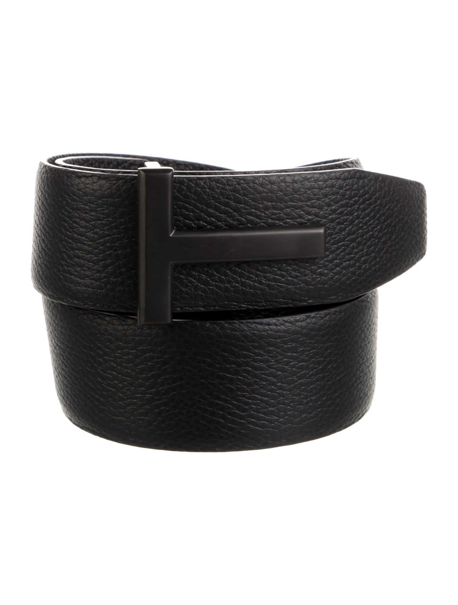 Tom Ford T Icon Reversible Leather Waist Belt w/ Tags