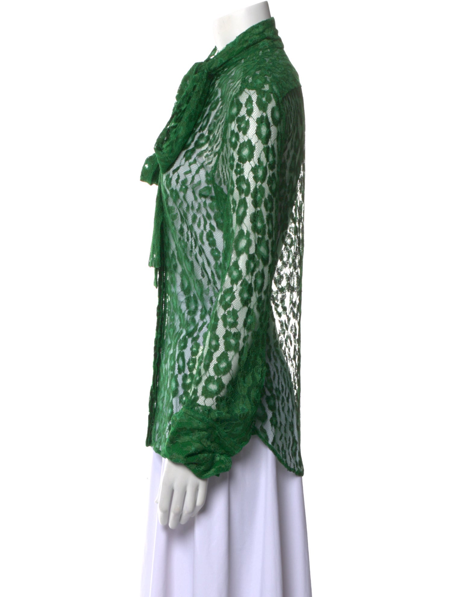 Tom Ford Animal Print Long Sleeve Button-Up Top