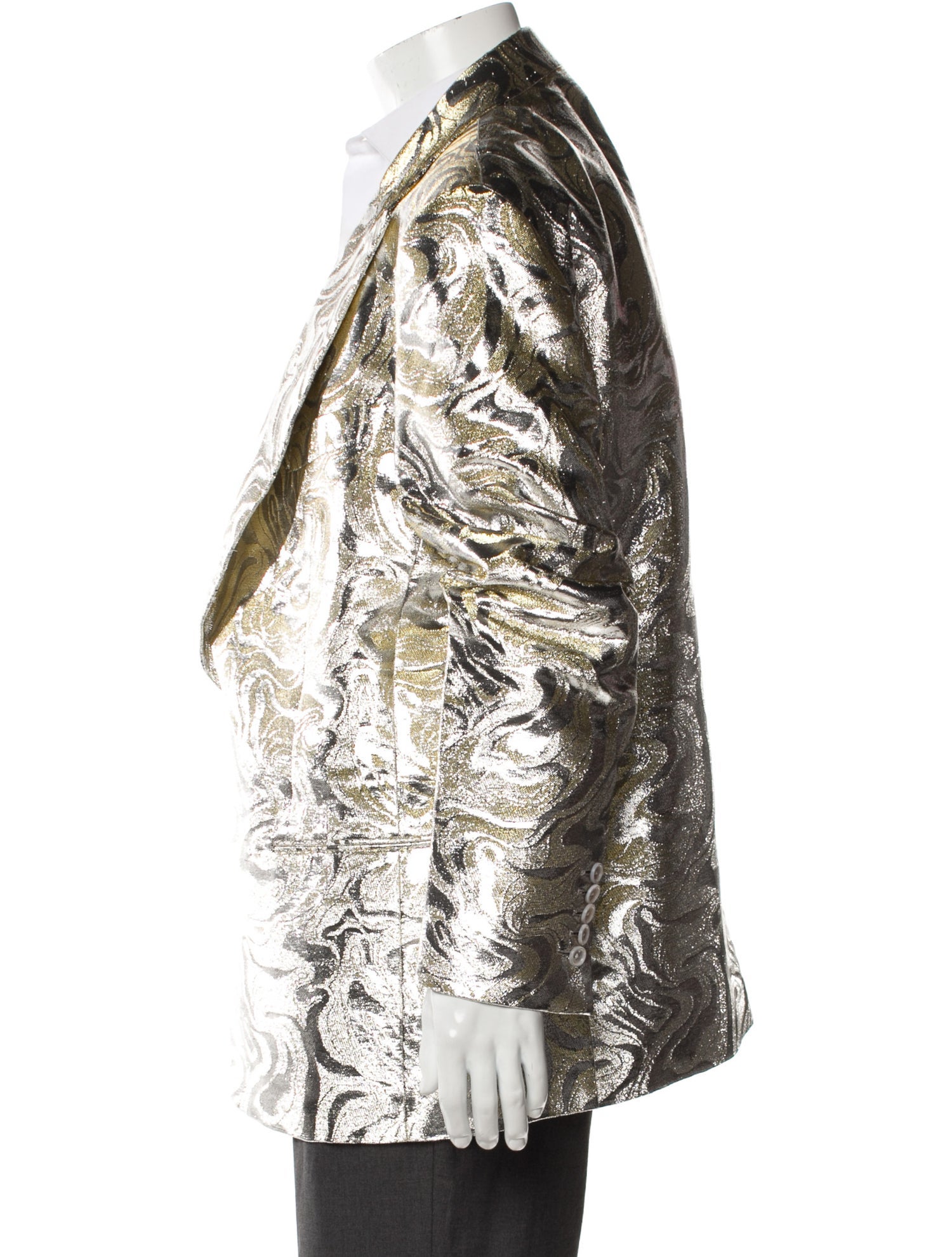 Tom Ford Printed Glitter Accents Blazer