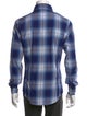 Tom Ford Plaid Print Long Sleeve Western Shirt