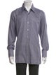 Tom Ford Plaid Print Long Sleeve Shirt