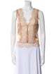 Tom Ford Silk Lace Pattern Crop Top