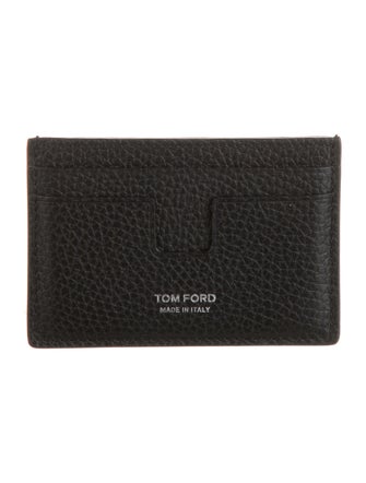 Tom Ford Leather Graphic Print Card Holder