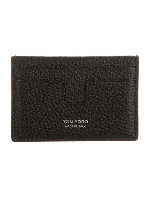 Tom Ford Leather Graphic Print Card Holder