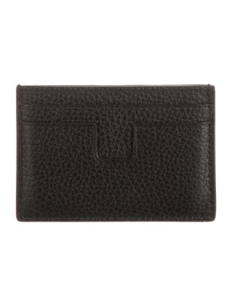 Tom Ford Leather Graphic Print Card Holder