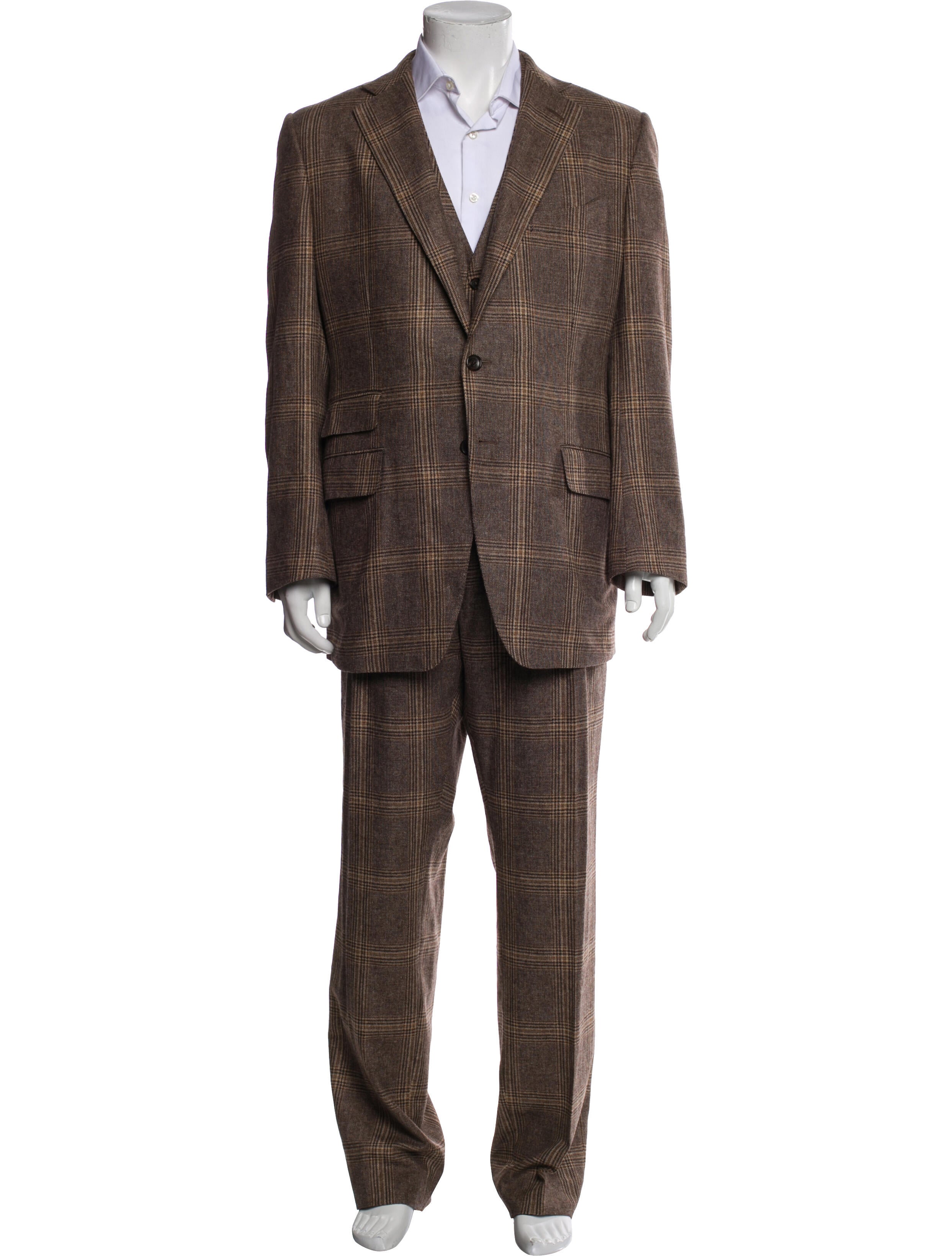 Tom Ford Three Piece Patterned Suit