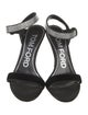 Tom Ford Velvet Crystal Embellishments Sandals