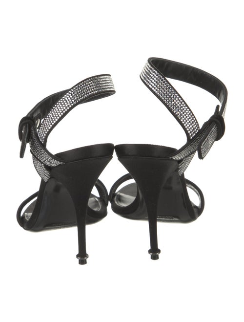 Tom Ford Velvet Crystal Embellishments Sandals