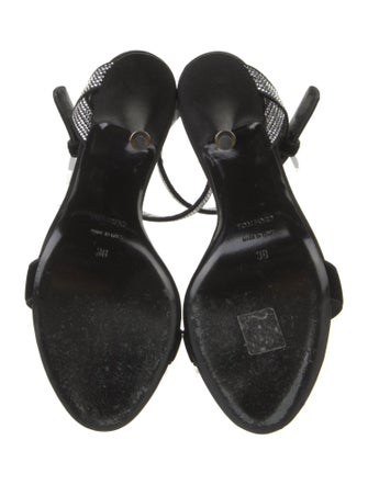 Tom Ford Velvet Crystal Embellishments Sandals