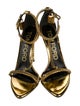 Tom Ford Patent Leather Chain-Link Accents T-Strap Sandals