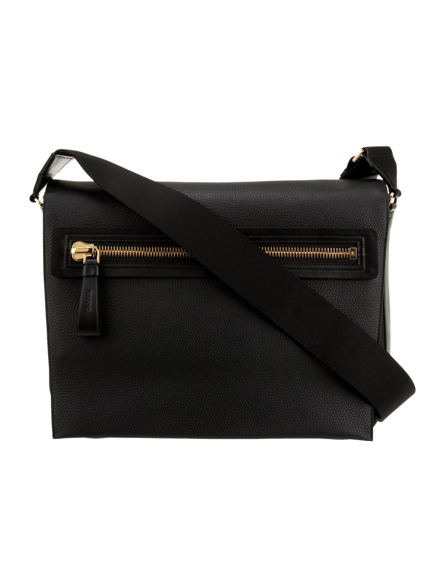 Tom Ford Leather Messenger Bag