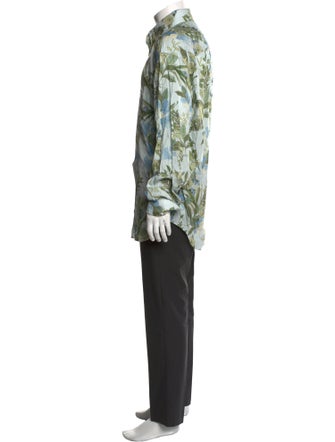 Tom Ford Floral Print Long Sleeve Shirt