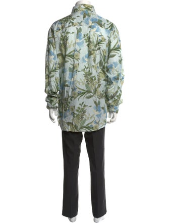 Tom Ford Floral Print Long Sleeve Shirt