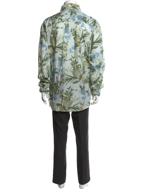 Tom Ford Floral Print Long Sleeve Shirt