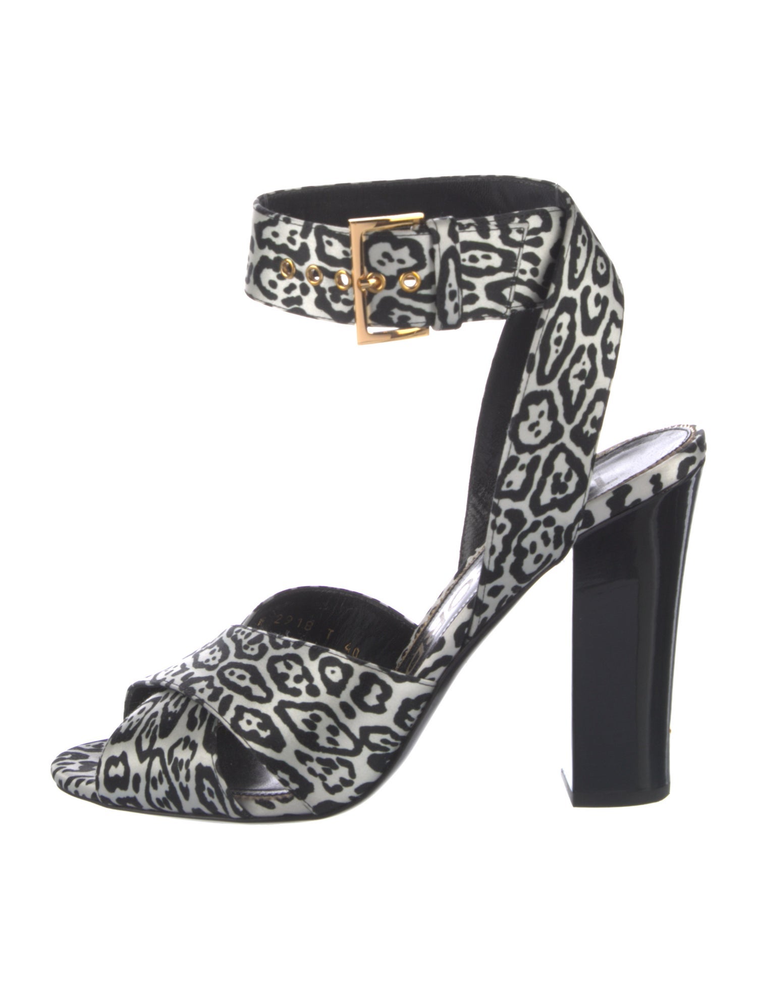 Tom Ford Satin Printed Sandals