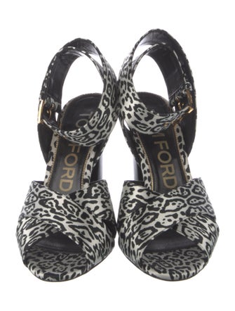 Tom Ford Satin Printed Sandals