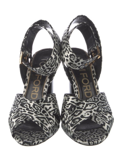 Tom Ford Satin Printed Sandals
