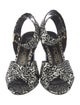 Tom Ford Satin Printed Sandals
