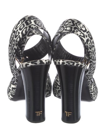 Tom Ford Satin Printed Sandals