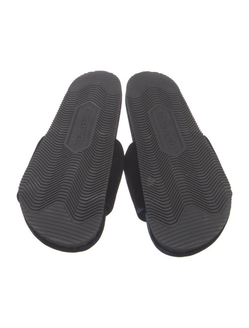 Tom Ford Velvet Embroidered Accent Slides