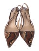 Tom Ford Leather Animal Print Slingback Pumps