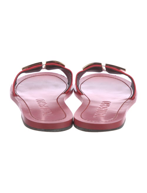 Tom Ford Signature Logo Leather Slides