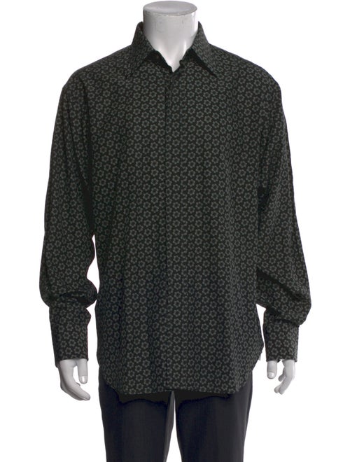 Tom Ford Floral Print Long Sleeve Shirt