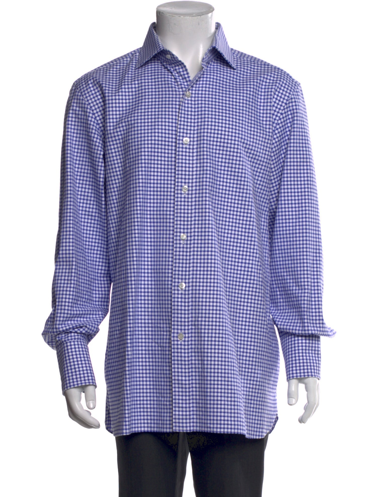 Tom Ford Plaid Print Long Sleeve Shirt