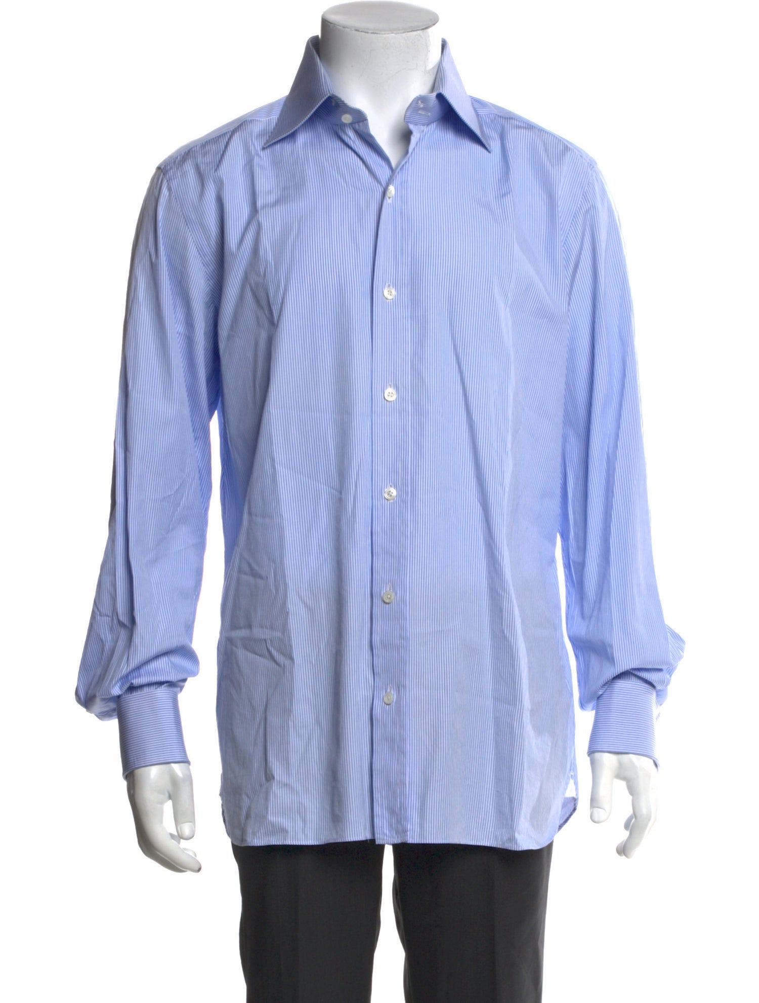 Tom Ford Striped Long Sleeve Dress Shirt