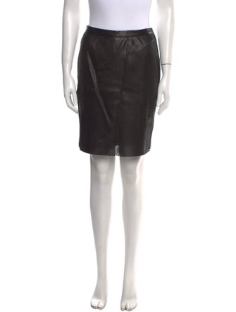Tom Ford Lamb Leather Knee-Length Skirt