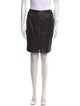 Tom Ford Lamb Leather Knee-Length Skirt