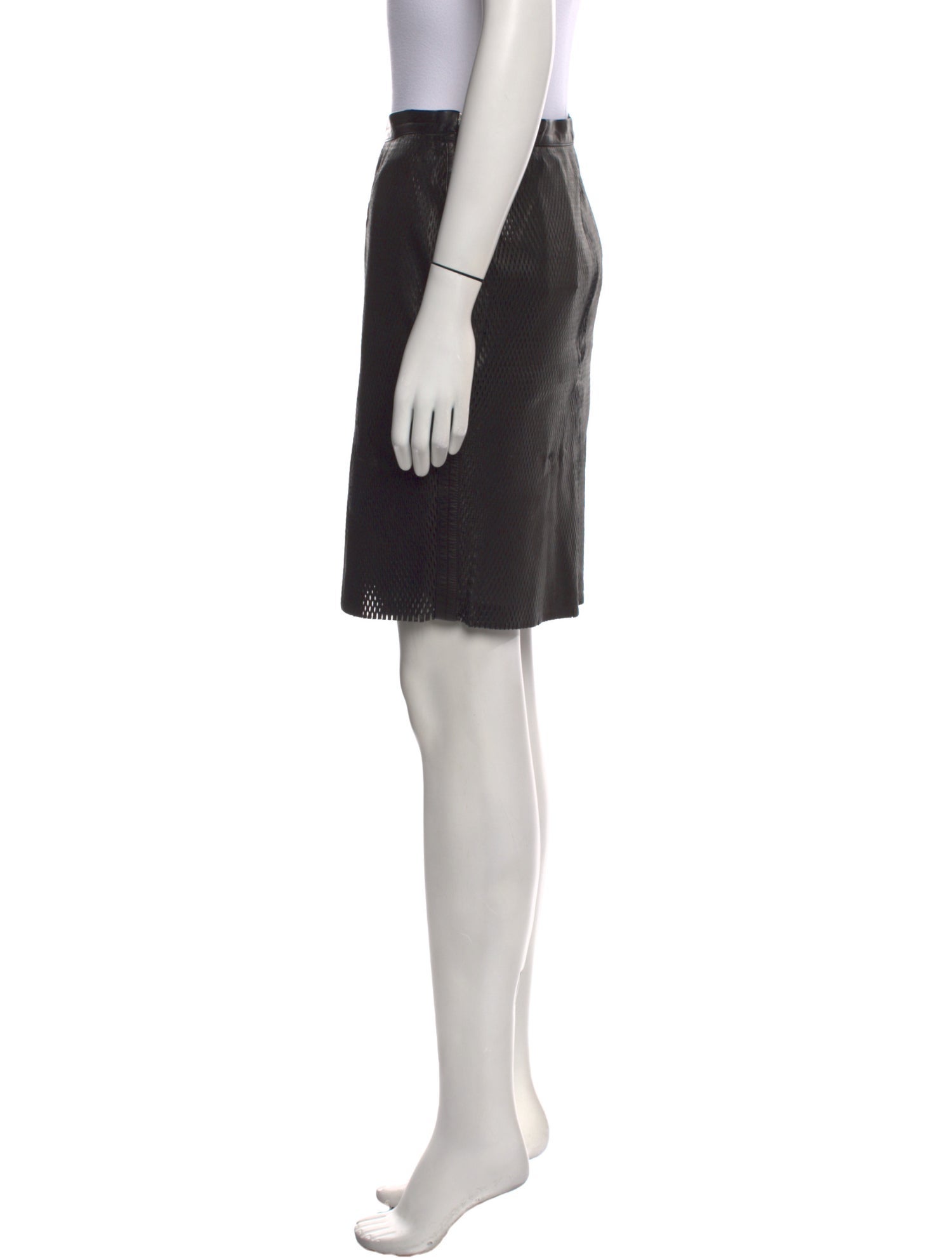 Tom Ford Lamb Leather Knee-Length Skirt