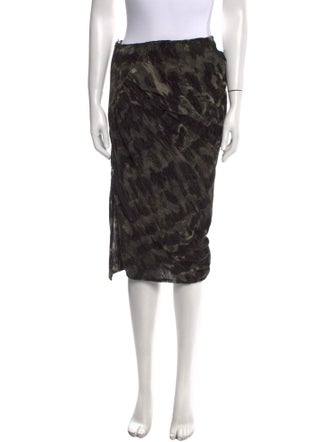 Tom Ford Printed Midi Length Skirt