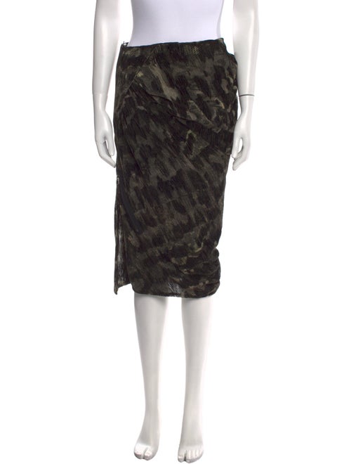 Tom Ford Printed Midi Length Skirt