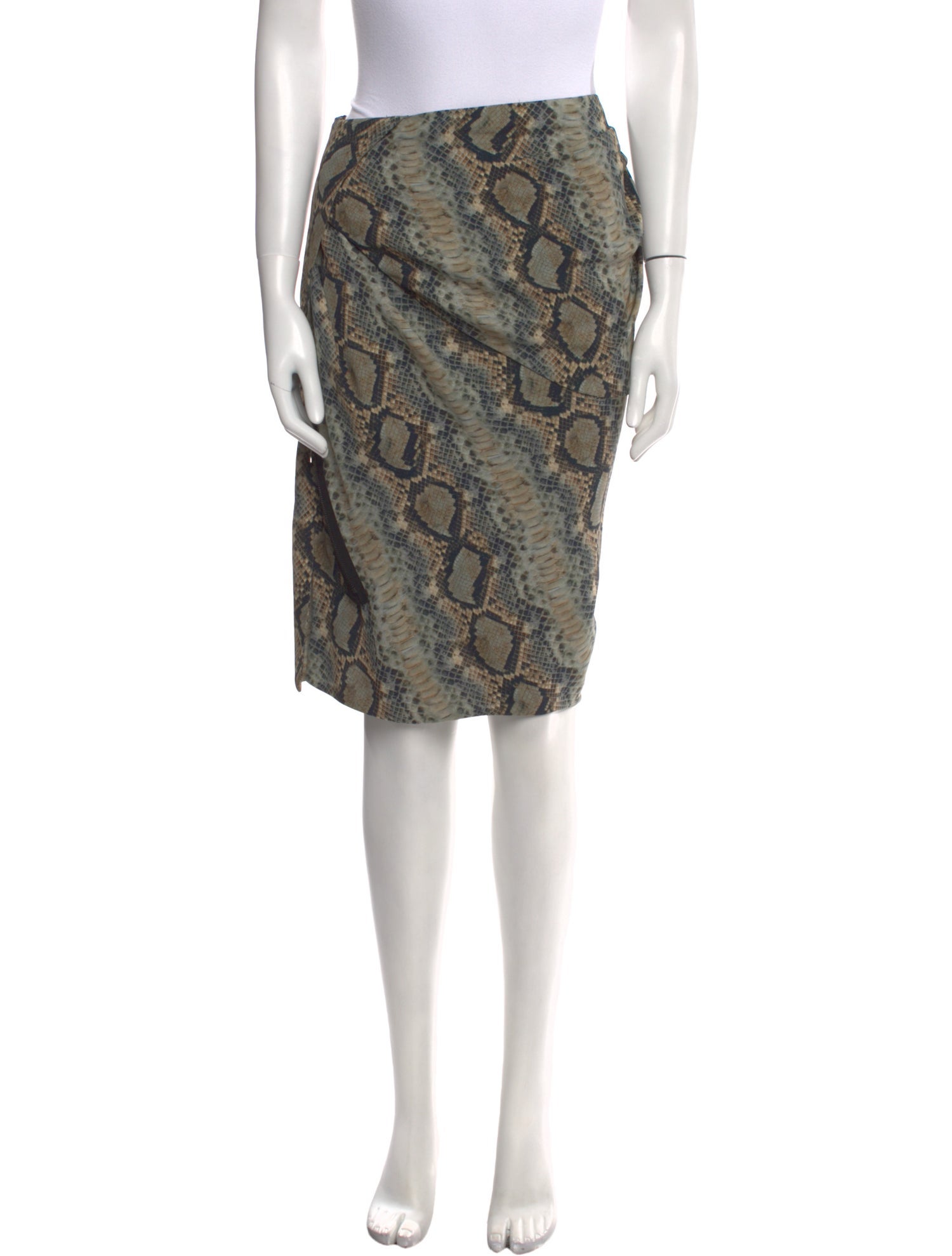 Tom Ford Animal Print Knee-Length Skirt