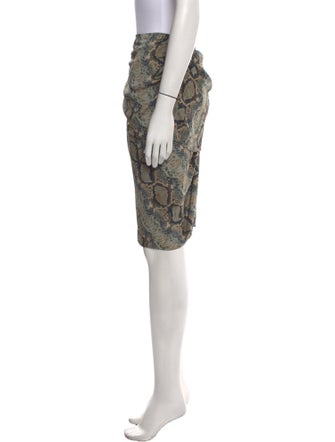 Tom Ford Animal Print Knee-Length Skirt