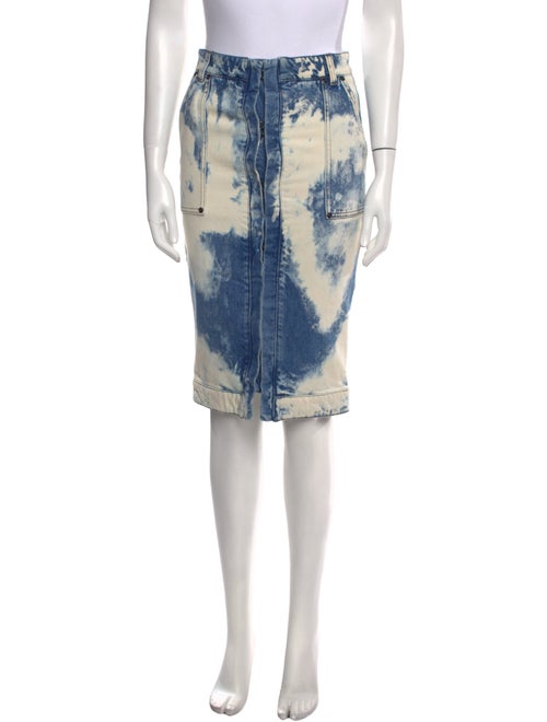Tom Ford Tie-Dye Print Knee-Length Skirt