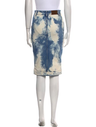 Tom Ford Tie-Dye Print Knee-Length Skirt