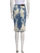 Tom Ford Tie-Dye Print Knee-Length Skirt