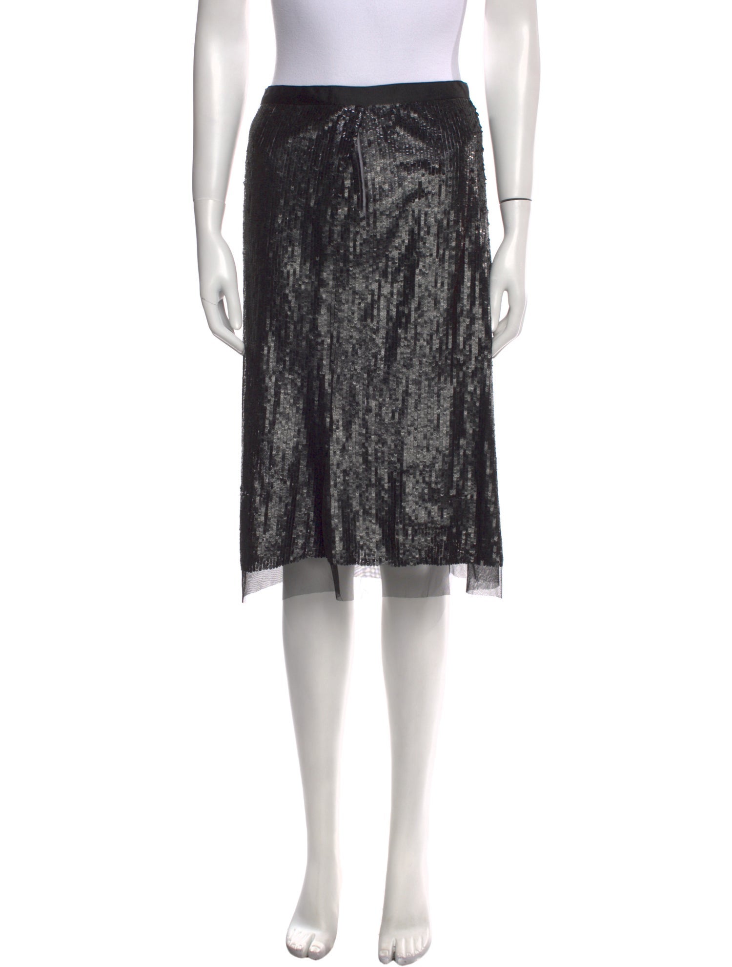 Tom Ford Sequin Embellishments Knee-Length Skirt