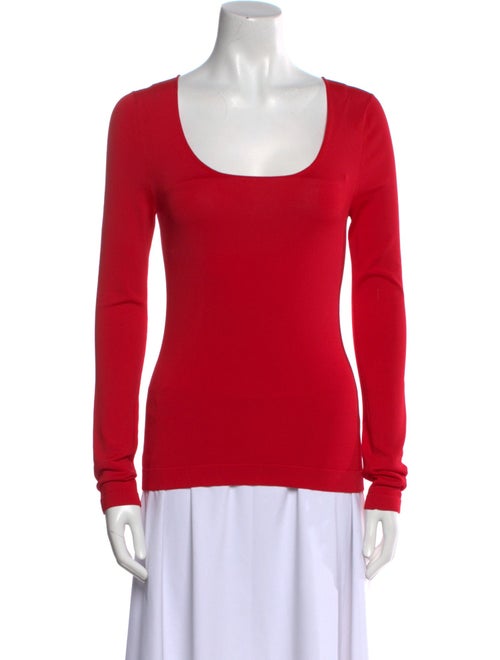 Tom Ford Scoop Neck Long Sleeve Top