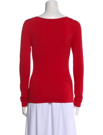 Tom Ford Scoop Neck Long Sleeve Top