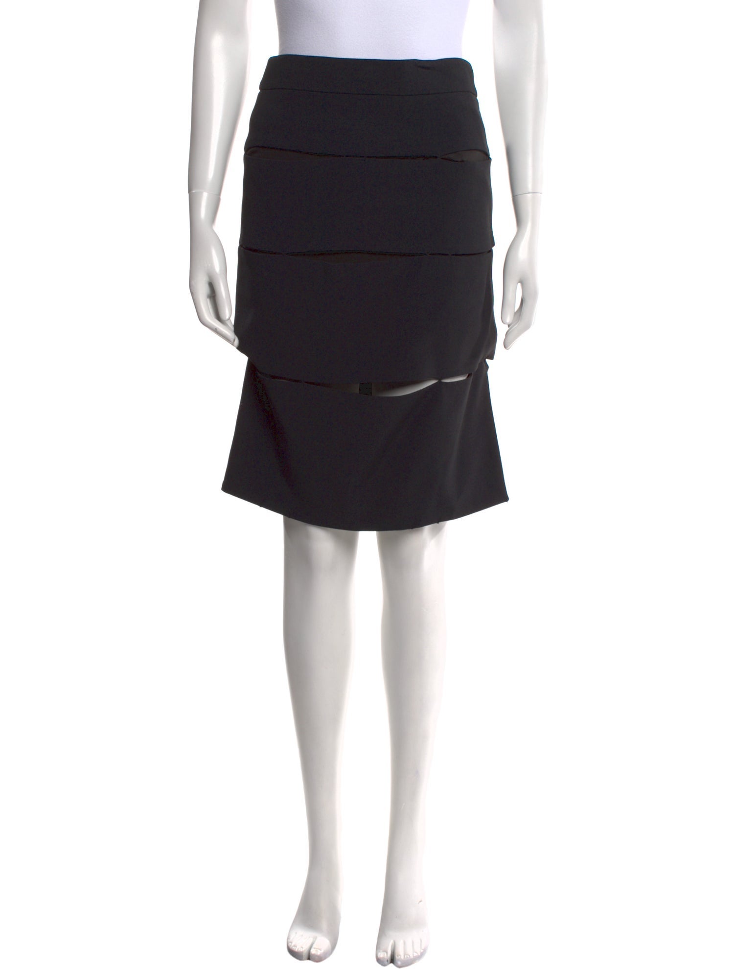 Tom Ford Cutout Accent Knee-Length Skirt