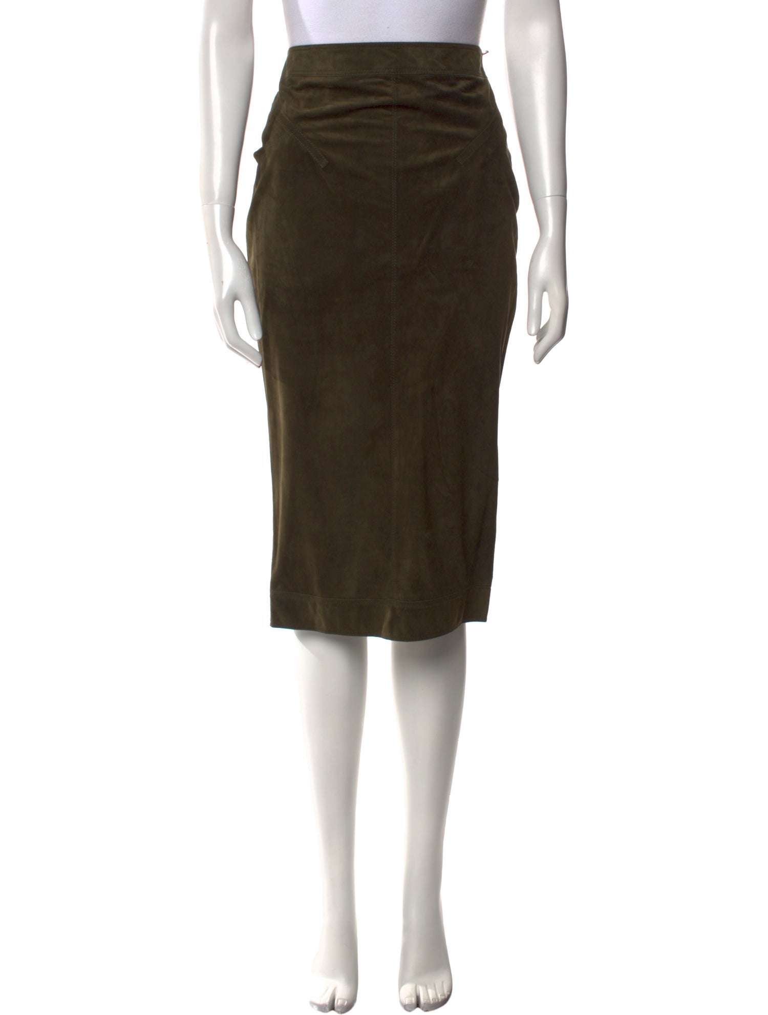 Tom Ford Lamb Leather Knee-Length Skirt