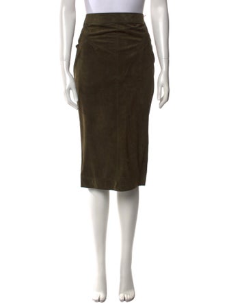 Tom Ford Lamb Leather Knee-Length Skirt