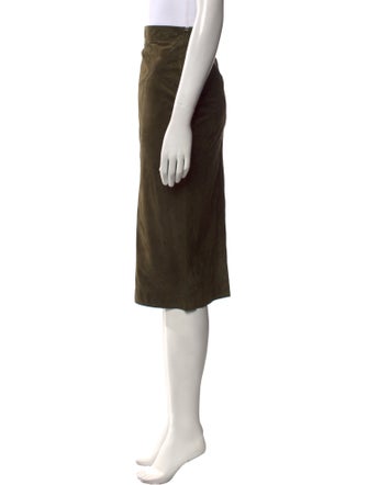 Tom Ford Lamb Leather Knee-Length Skirt