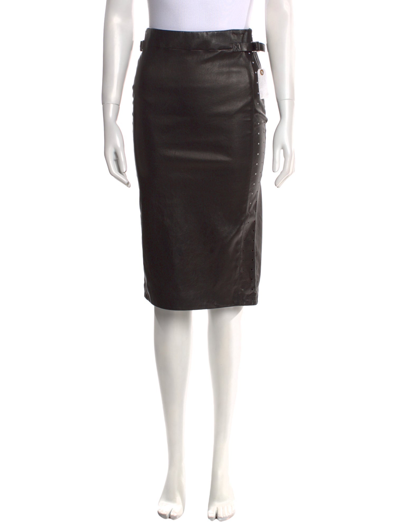 Tom Ford Leather Knee-Length Skirt
