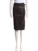 Tom Ford Leather Knee-Length Skirt